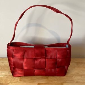 Vintage Harvey’s Red Seatbelt Handbag